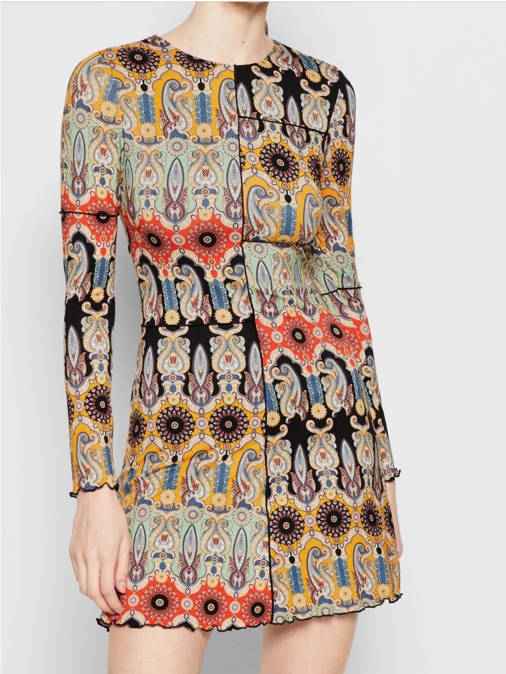 Alice + Olivia Paisley Printed Dress